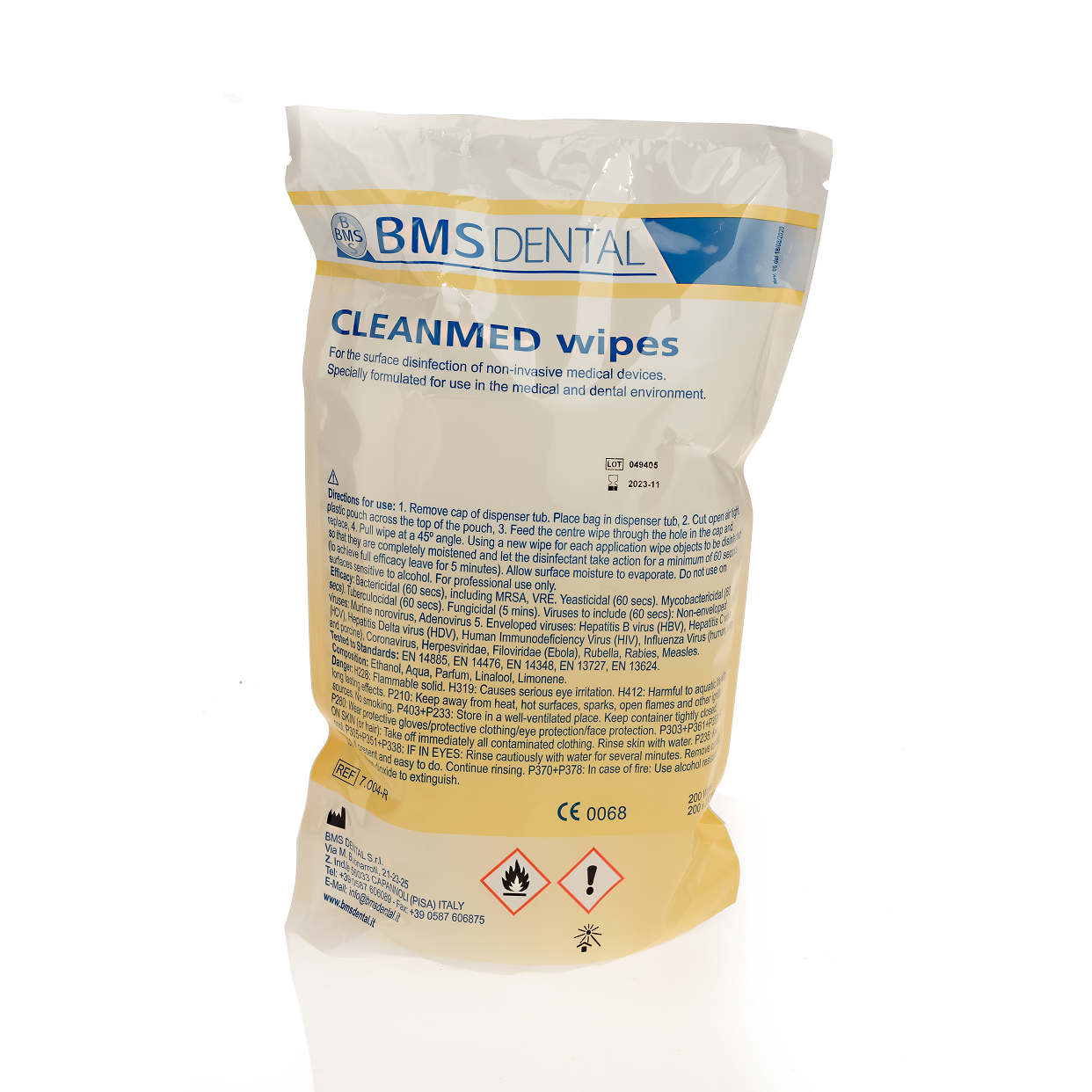 Cleanmed Wipes Refill 200 st - 20 x 20 cm-Disposables-BMS Dental-Sordent