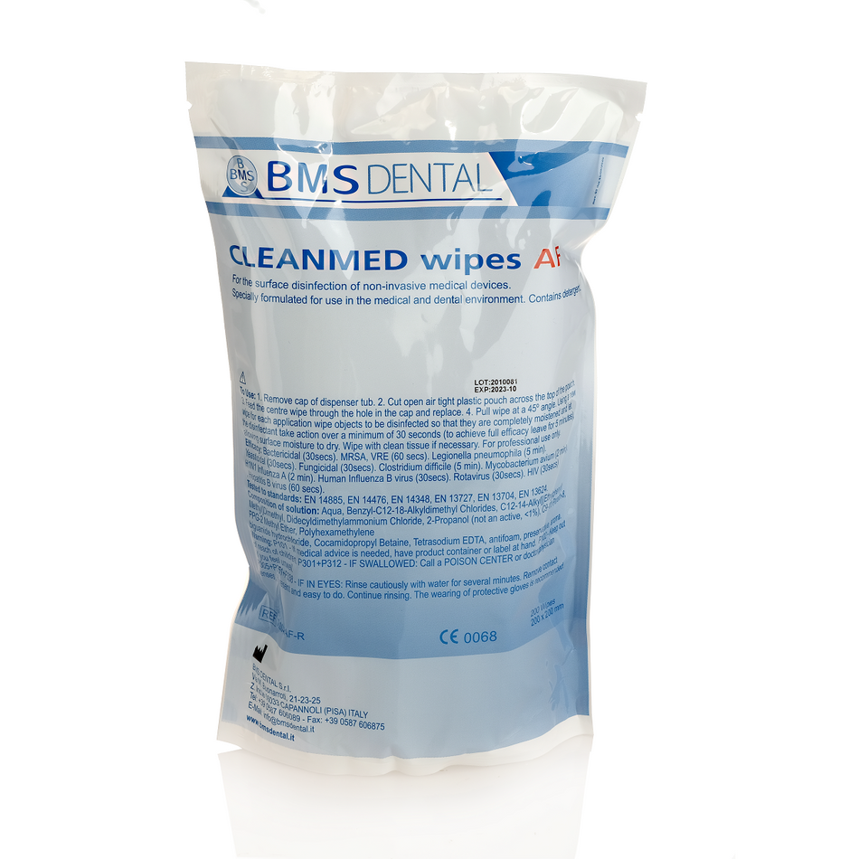 BMS Dental CLEANMED Wipes AF REFILL – Alcoholvrije Oppervlakte Desinfectiedoekjes-Disposables-BMS Dental-Sordent
