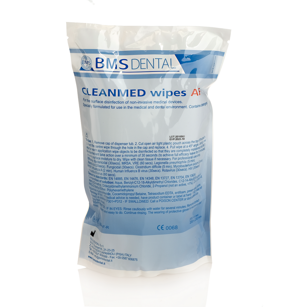 BMS Dental CLEANMED Wipes AF REFILL – Alcoholvrije Oppervlakte Desinfectiedoekjes-Disposables-BMS Dental-Sordent