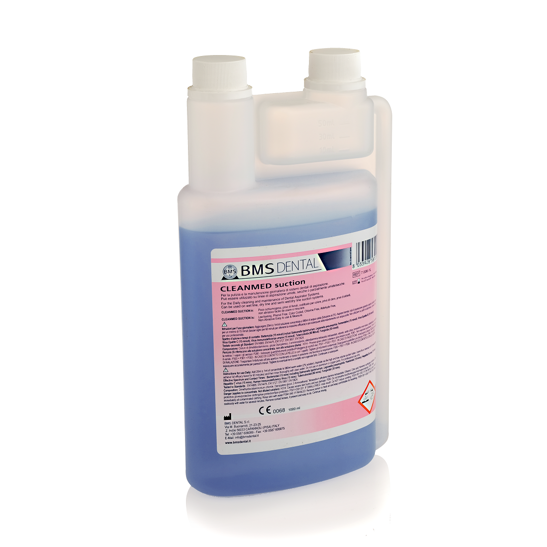 Cleanmed Suction Reiniging van de afzuigslagen 1 Liter-Desinfectiemiddelen-BMS Dental-Sordent