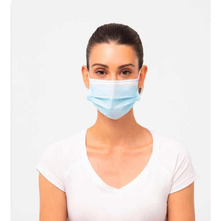 Santex Chirurgische Mondmasker 3-laags Type IIR Blauw (50 st.)-Disposables-Santex-Sordent