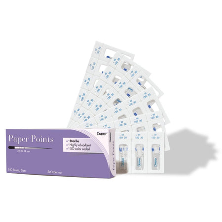 Paper Points Colour Coded A022T Steriel | ISO 015-100 (180 st.)-Dentsply Sirona-Sordent