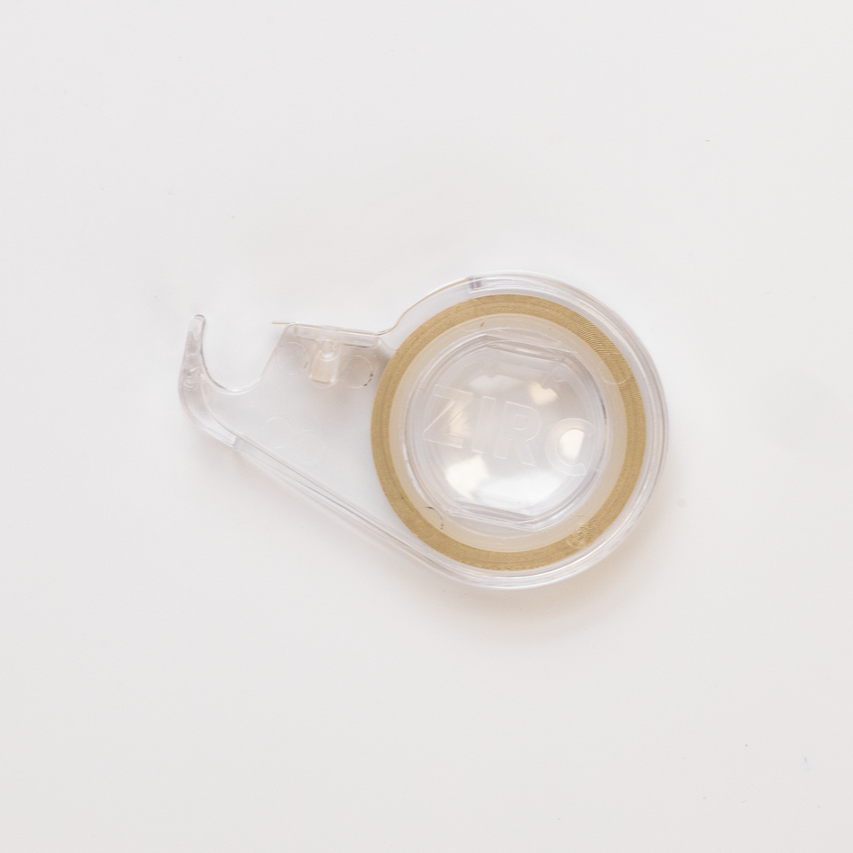 Zirc Tape Rol met Dispenser - Div. Kleuren (304.8 cm)-Zirc-Beige-Sordent