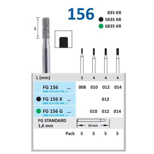 Horico Diamantboor Cilinder FG 156 / 19 mm / 1,6 mm-Horico-Sordent