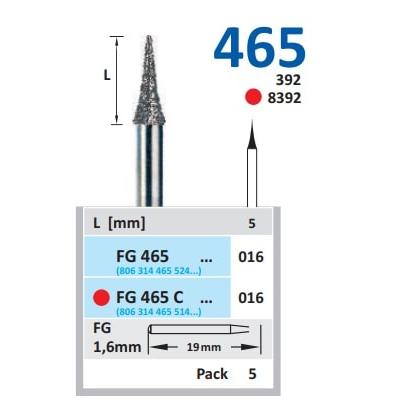 Horico Diamantboor Diamantslijper FG 465 / 19 mm / 1,6 mm-Horico-Fijn-016-Sordent