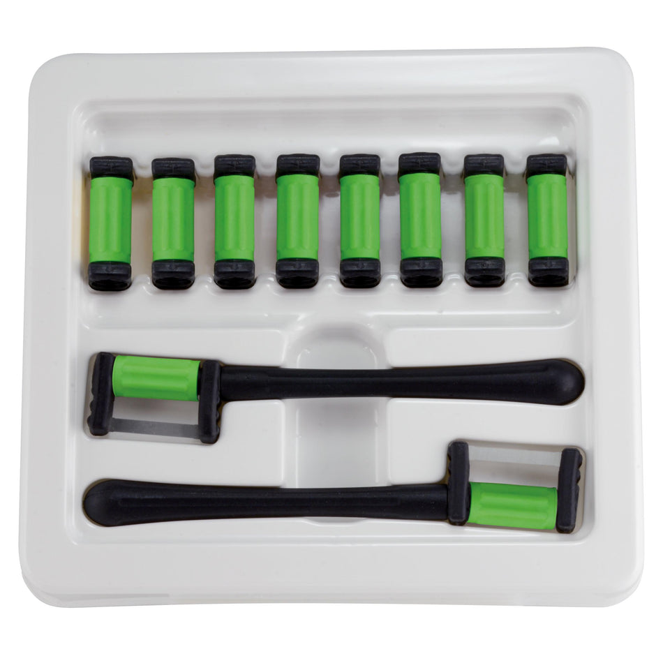 FitStrip™ 0,18mm Enkelzijdig Grof Grit Refill + 2 Handles (10 st.)-Garrison-Sordent