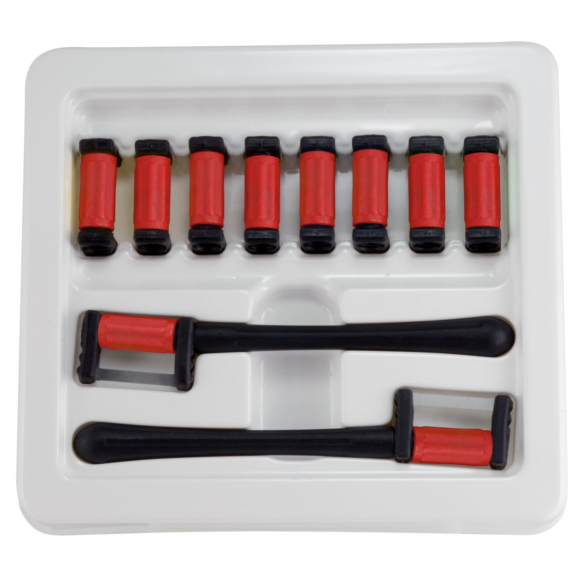 FitStrip™ 0,15mm Dubbelzijdig Fijn Grit Refill + 2 Handles (10 st.)-Garrison-Sordent