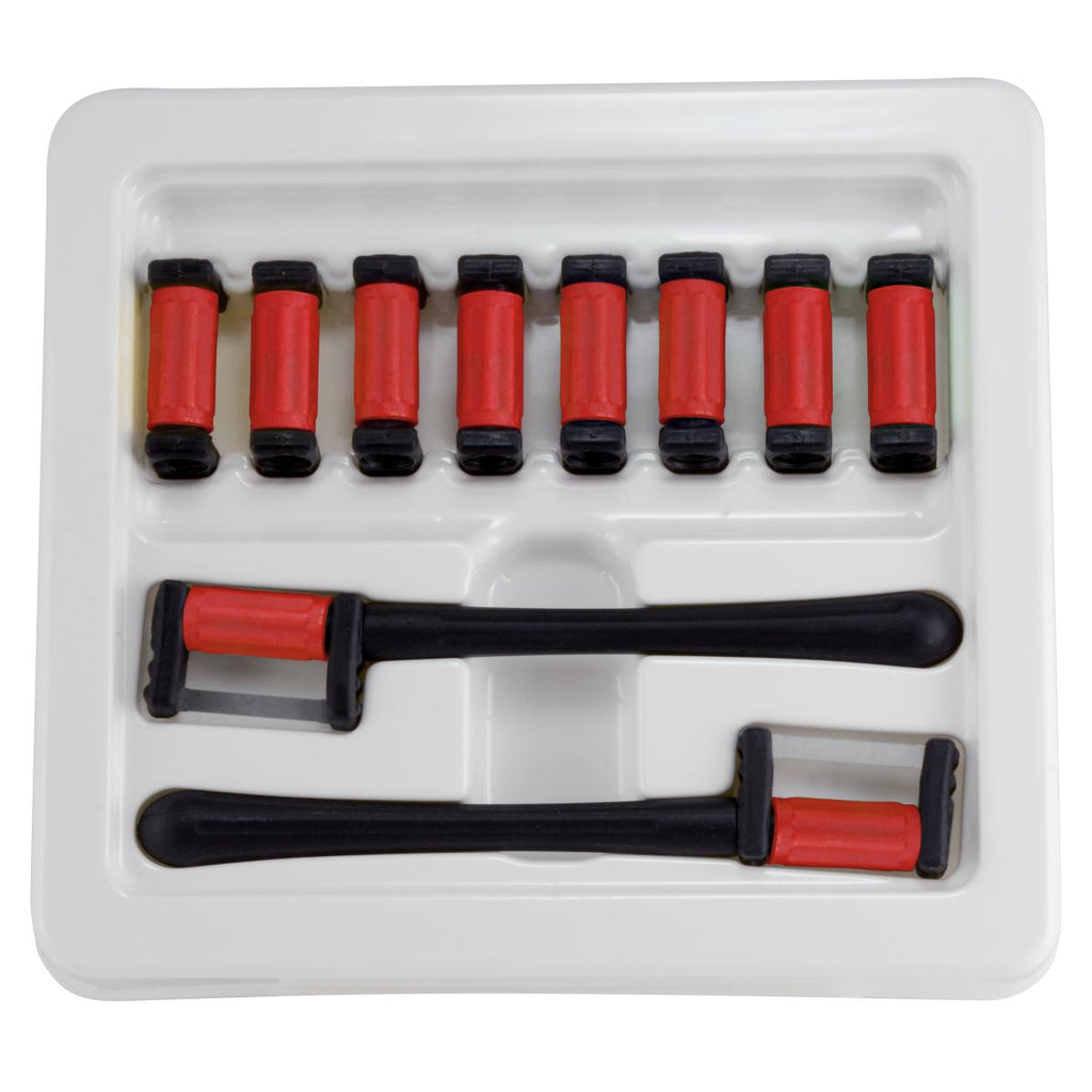 FitStrip™ 0,15mm Dubbelzijdig Fijn Grit Refill + 2 Handles (10 st.)-Garrison-Sordent