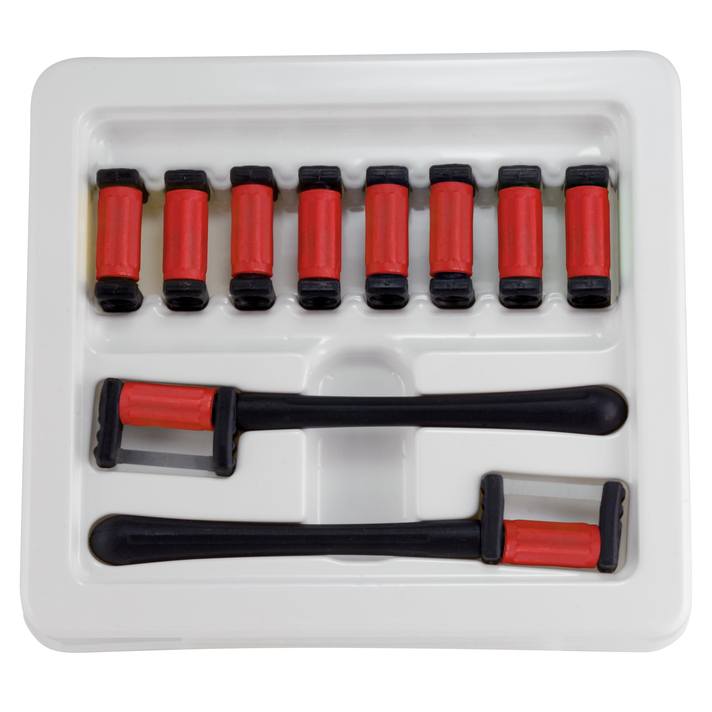 FitStrip™ 0,10mm Subgingival Enkelzijdig Fijn Grit + 2 Handles (10 st.)-Garrison-Sordent