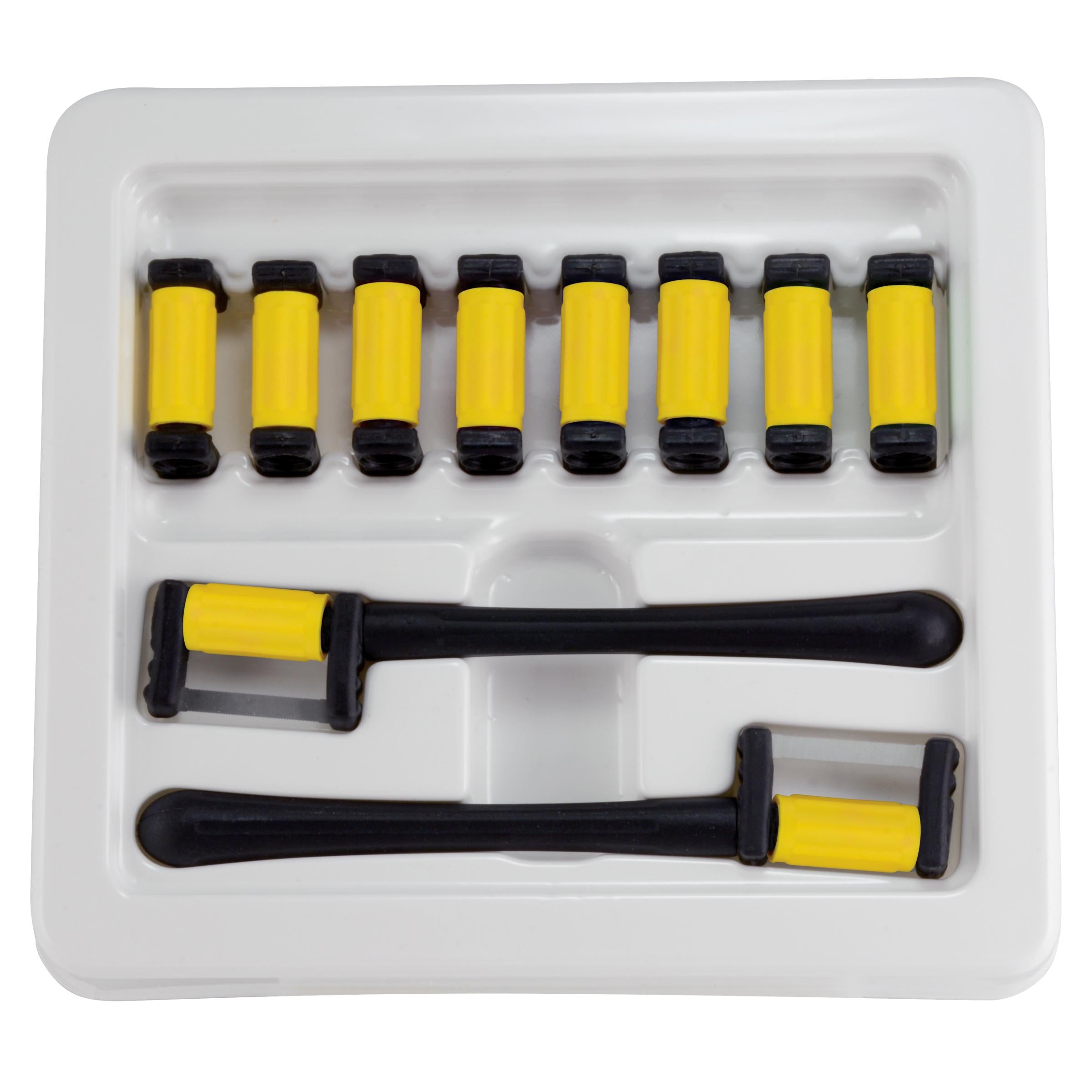 FitStrip™ 0,08mm Subgingival Enkelzijdig Super Fijn Grit + 2 Handles (10 st.)-Garrison-Sordent