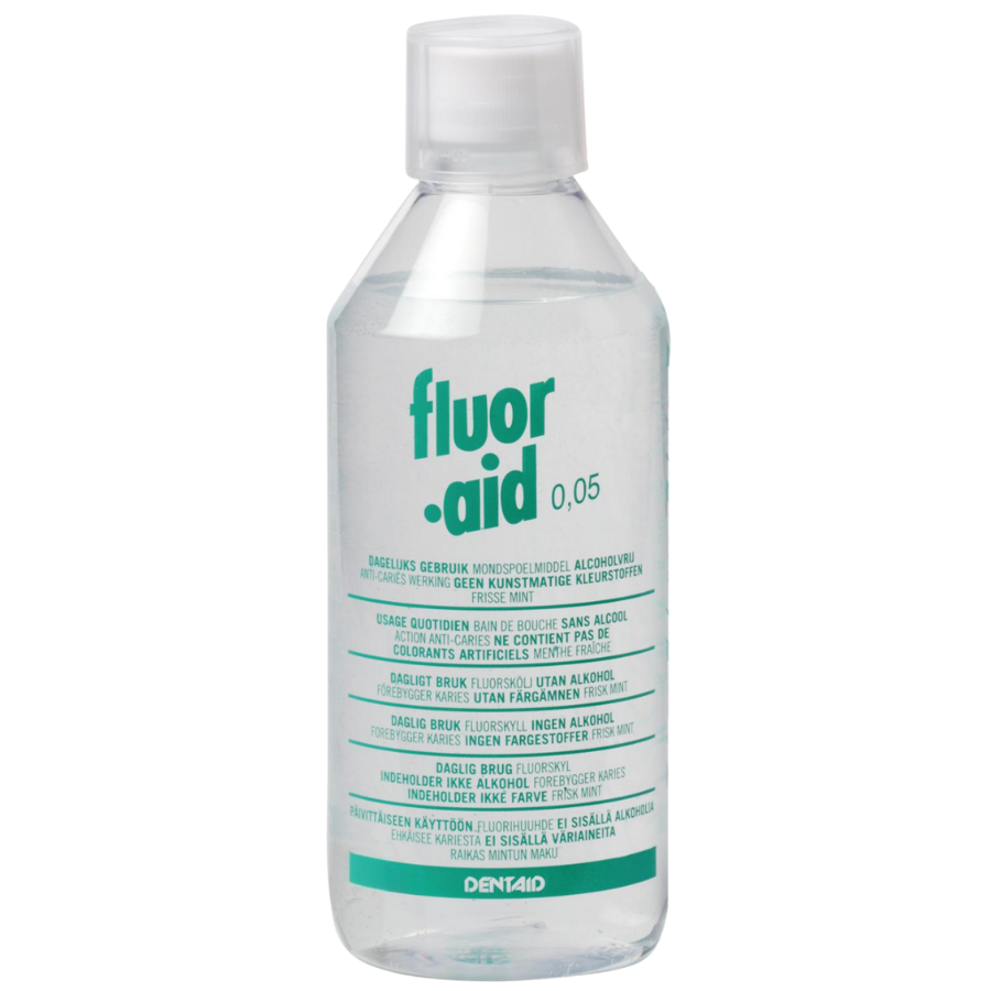 Fluor·Aid® Mondspoelmiddel met Natriumfluoride (500 mL)-Dentaid-Sordent