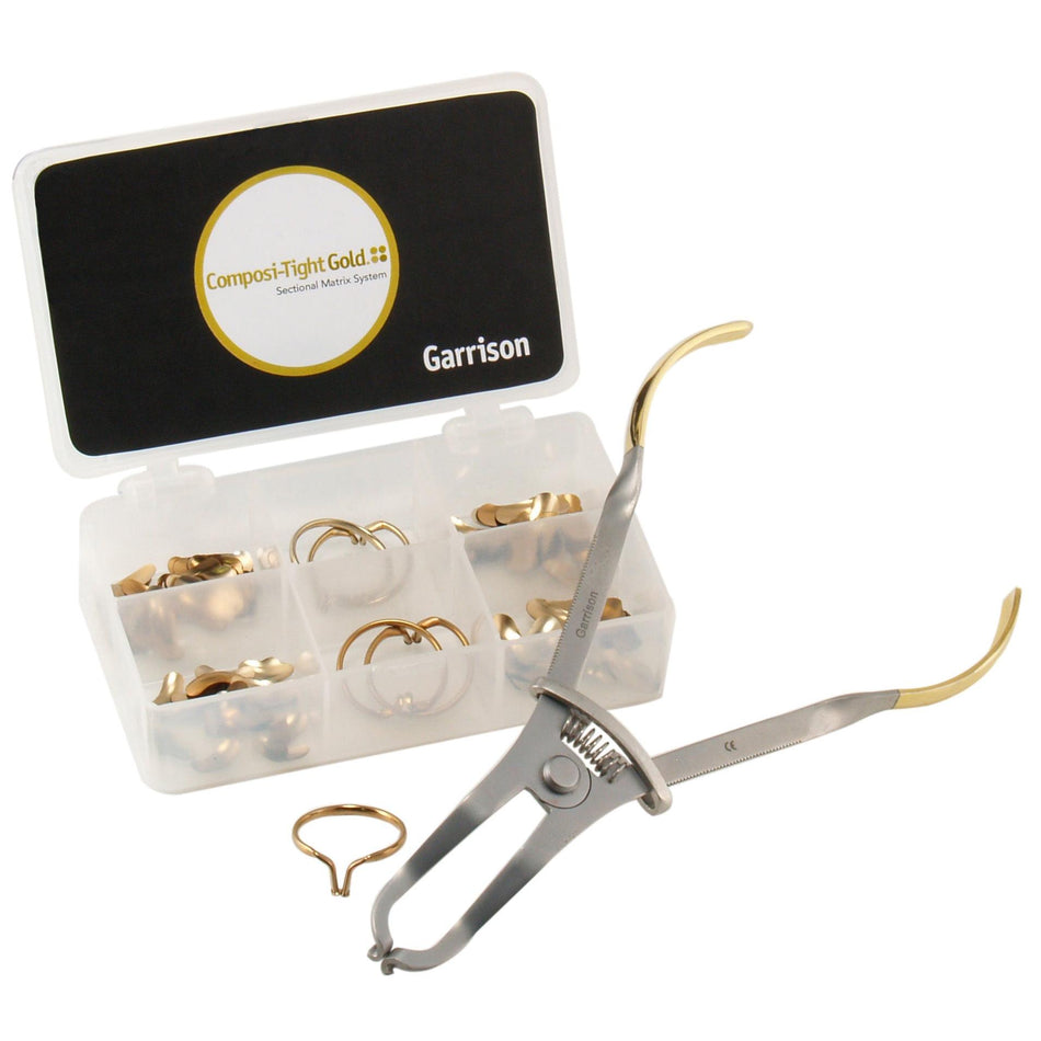 Composi-Tight® Gold Sectional Matrix Kit + Ring Placement Forceps-Garrison-Sordent