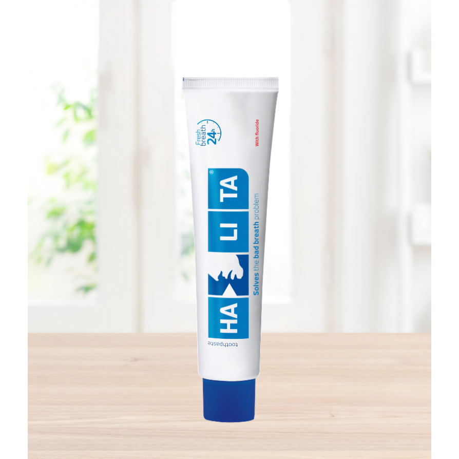 Halita® fluoride Tandpasta tegen slechte adem (75 mL)-Dentaid-Sordent