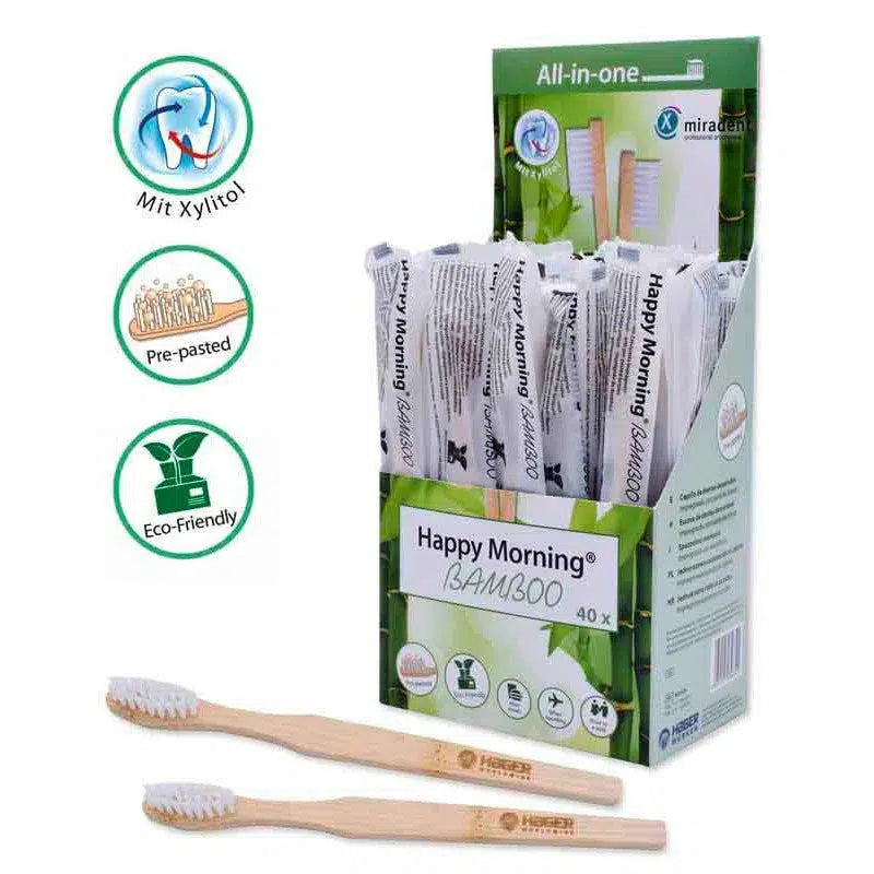 Hager & Werken Bamboo Tandenborstels met Tandpasta (40 st.)-Hager & Werken-Sordent