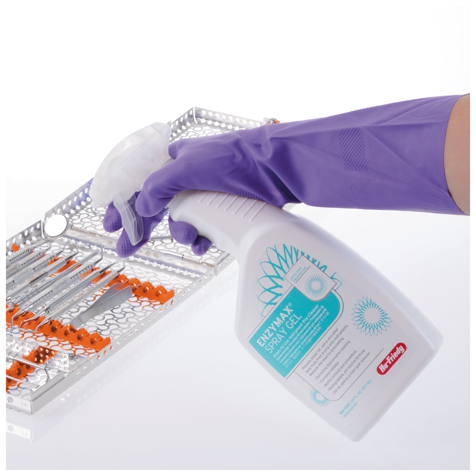 Hu-Friedy IMS Nitrile Flock-lined Lila Utility Handschoenen Nitril - Autoclaveerbaar-Hu-Friedy-Sordent