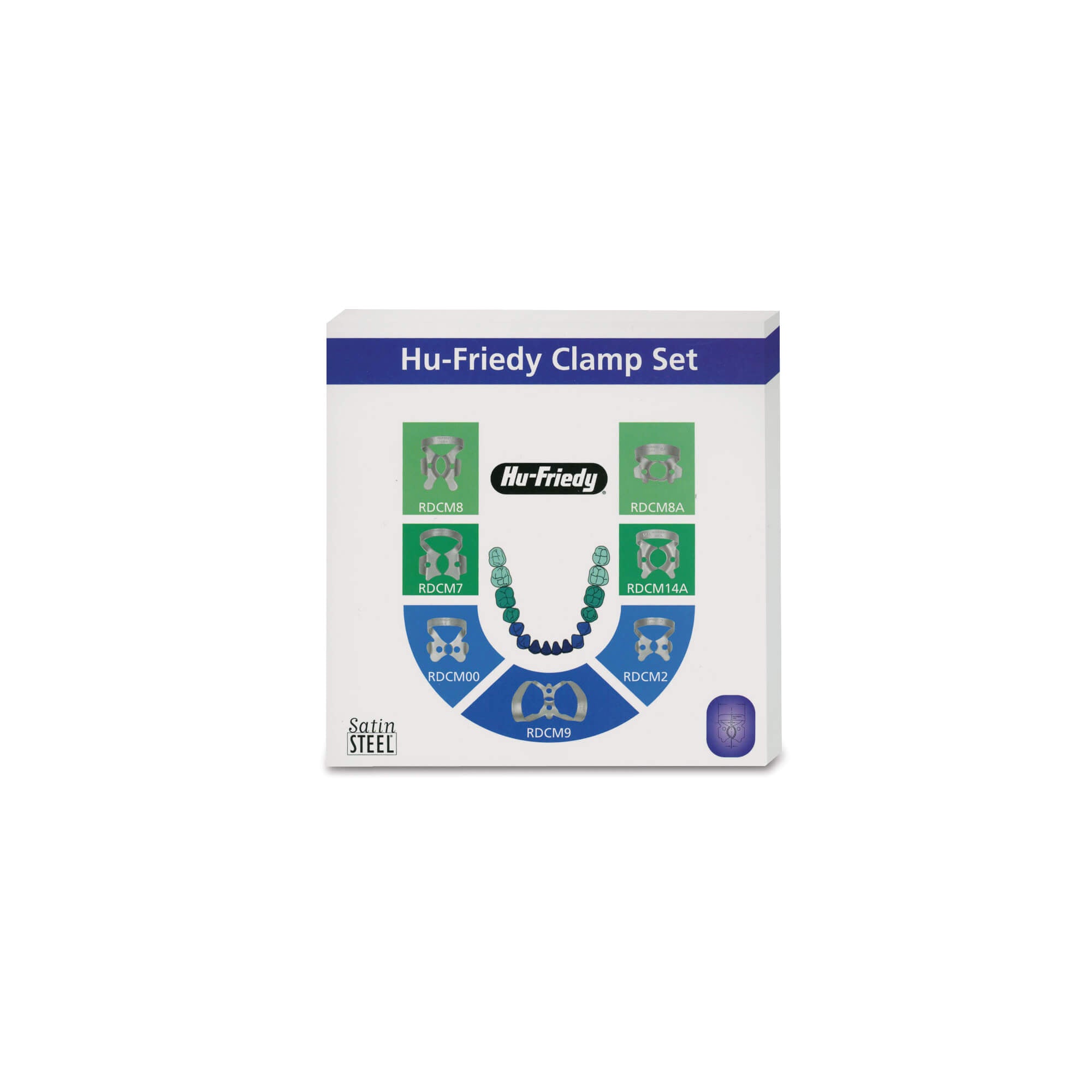 Hu-Friedy Cofferdamklemmen Starter Kit Set RDCSET7 (7 st.)-Hu-Friedy-Sordent