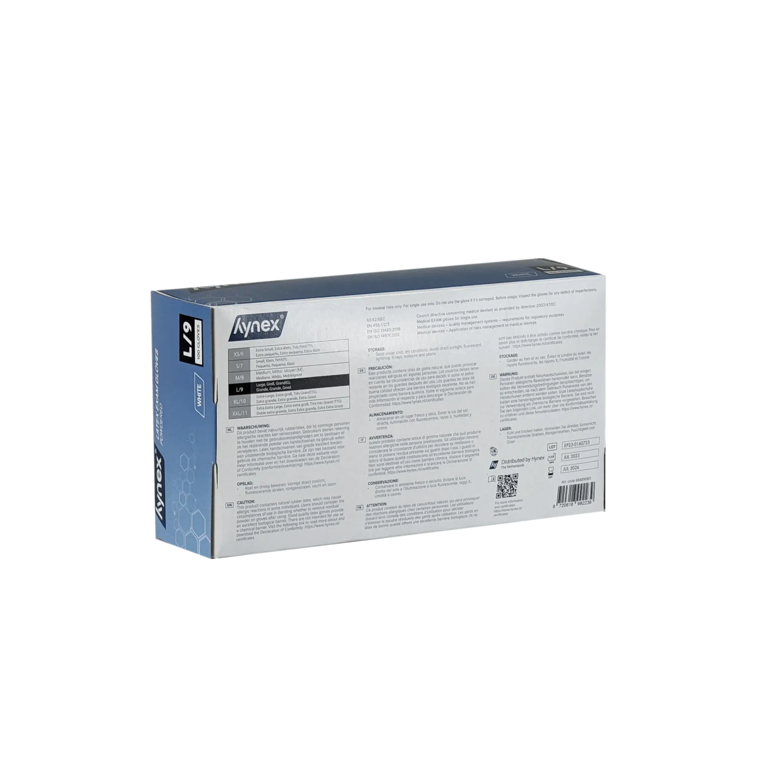 5.0 g - INTCO Latex handschoenen Gepoederd Wit (100 st.)-Disposables-INTCO-Sordent