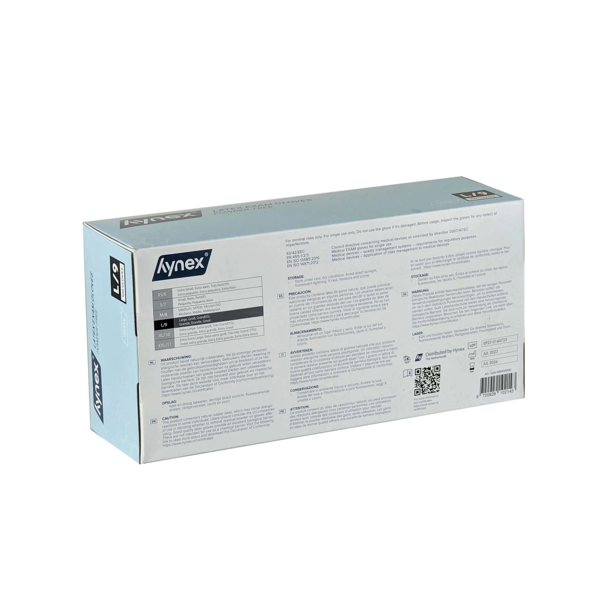 5.0 g - INTCO Latex handschoenen poedervrij Wit (100 st.)-Disposables-INTCO-Sordent