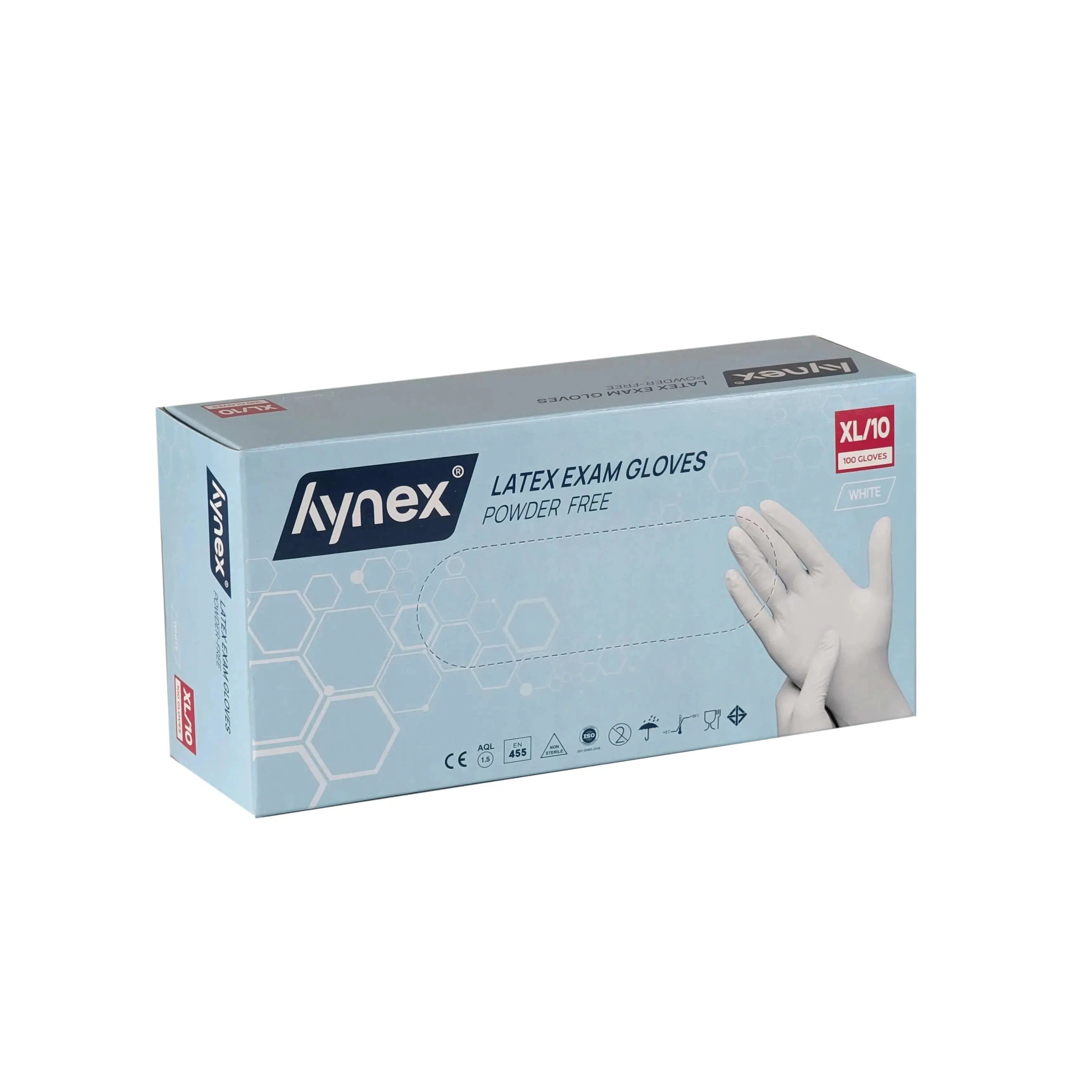 5.0 g - INTCO Latex handschoenen poedervrij Wit (100 st.)-Disposables-INTCO-Sordent