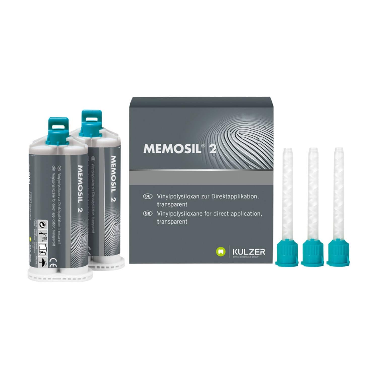 Kulzer Memosil®2 Transparante A-silicoon (2 x 50 mL + Tips)-Kulzer-Sordent