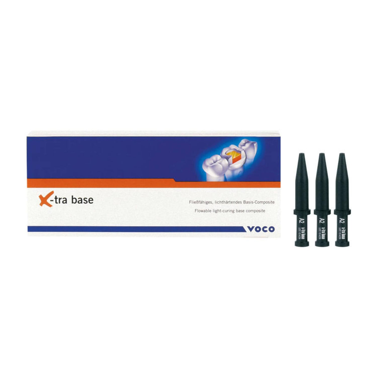 VOCO x-tra base® Caps 16 × 0,25g Vloeibaar Basiscomposiet (Universeel)-VOCO-Sordent