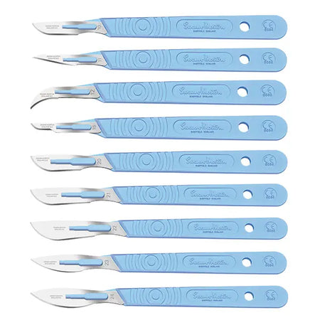 Swann-Morton RVS Scalpel Mesjes + Heft Steriel Nr. 10-23 (10 st.)-Swann-Morton-Sordent