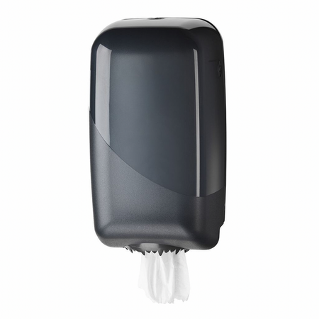 KURTT Poetspapier Rol Dispenser Mini Centerfeed Zwart/Wit Kunstof-KURTT-Sordent