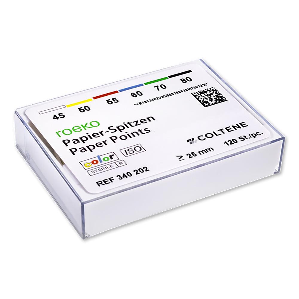ROEKO Paper Points Color - ISO 45-80 (Mix) (200 st.)-Roeko-Sordent