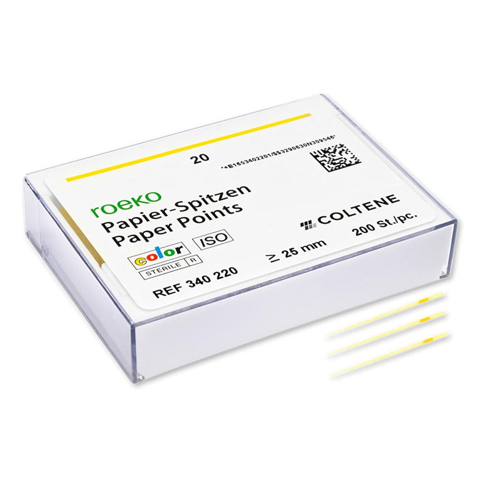 ROEKO Paper Points Color - ISO 20 (200 st.)-Roeko-Sordent