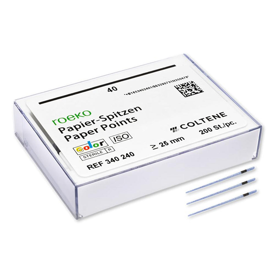 ROEKO Paper Points Color - ISO 40 (200 st.)-Roeko-Sordent