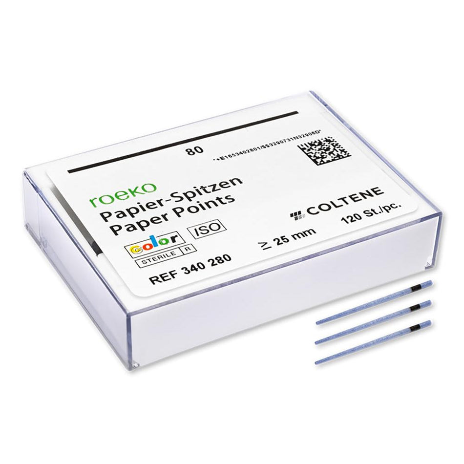 ROEKO Paper Points Color - ISO 80 (200 st.)-Roeko-Sordent