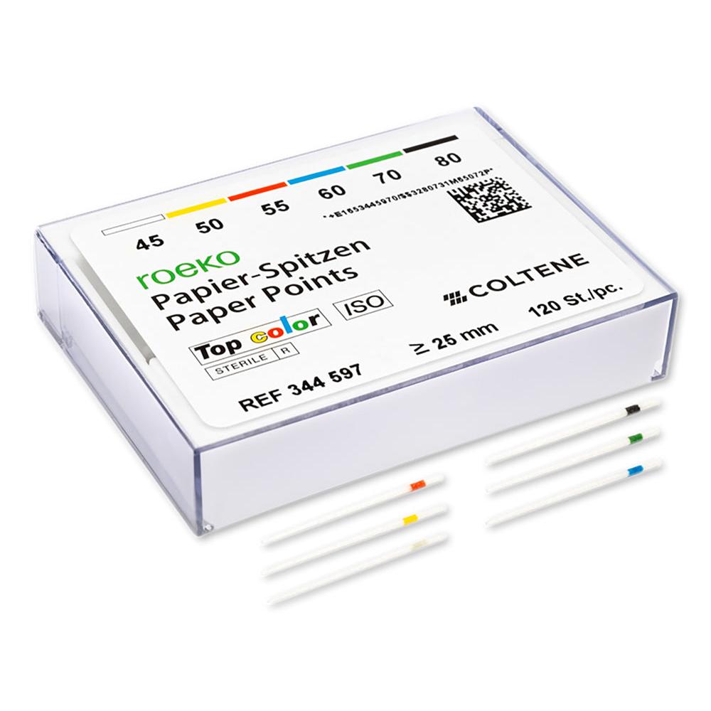 ROEKO Paper Points Top Color - ISO 45-80 (Mix) (120 st.)-Roeko-Sordent