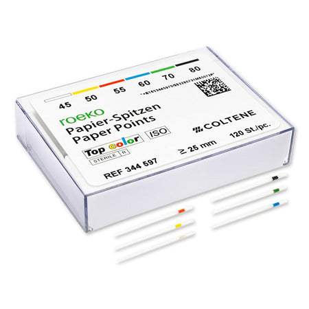 ROEKO Paper Points Top Color - ISO 45-80 (Mix) (120 st.)-Roeko-Sordent