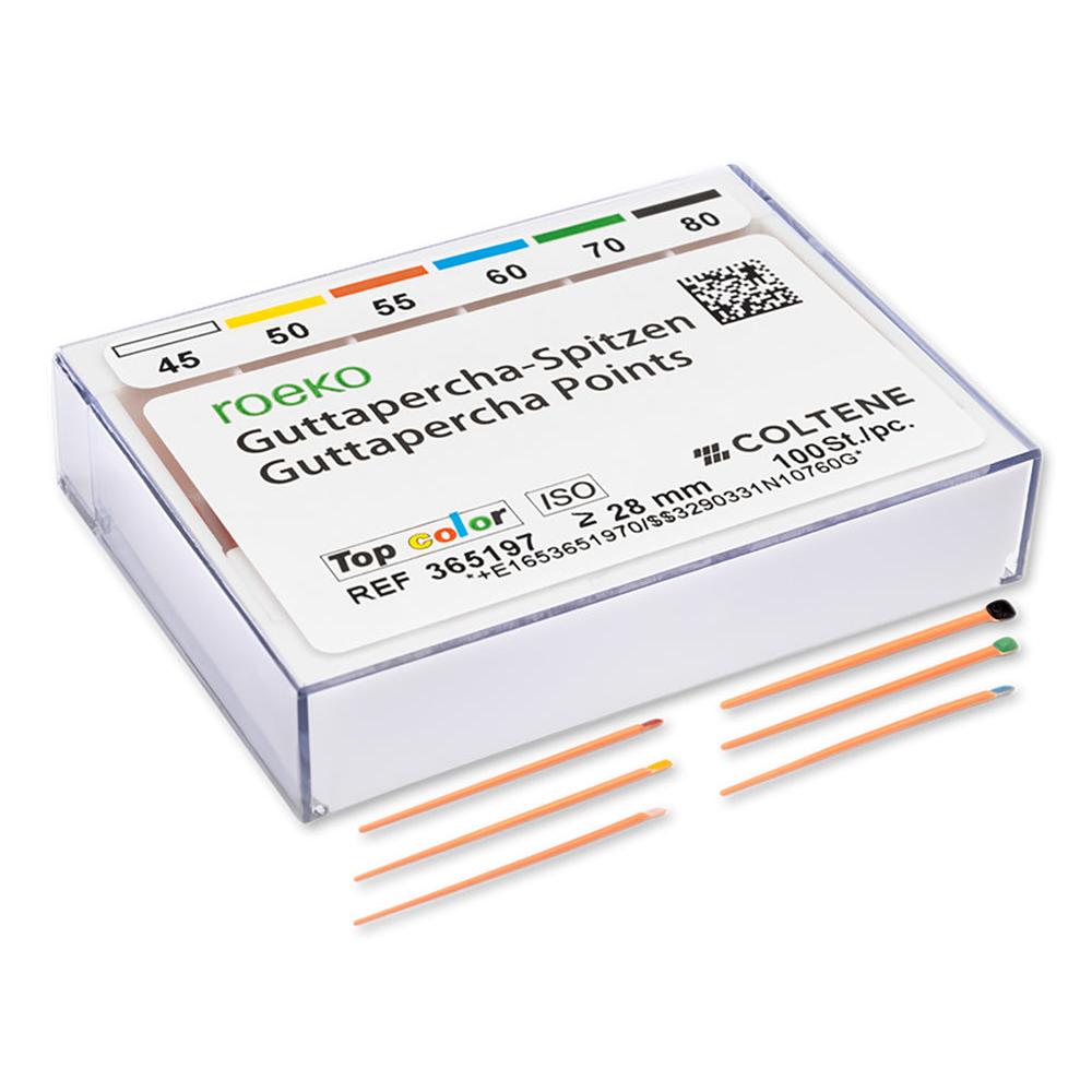 ROEKO Guttapercha Points Top Color - ISO 45-80 (100 st.)-Roeko-Sordent