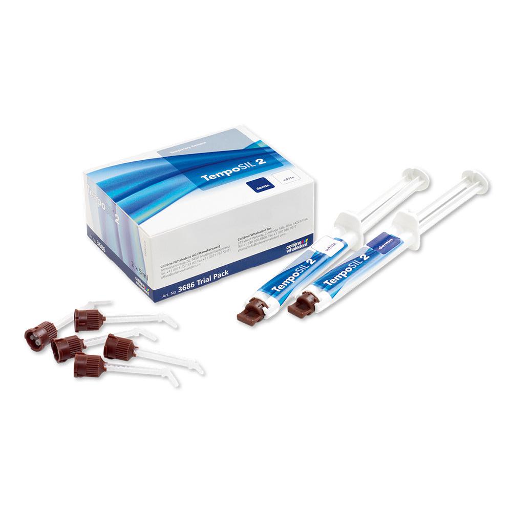 Coltène TempoSIL® 2 Wit Refill - Tijdelijk A-Silicone-cement (4 x 5mL)-Coltene-Sordent