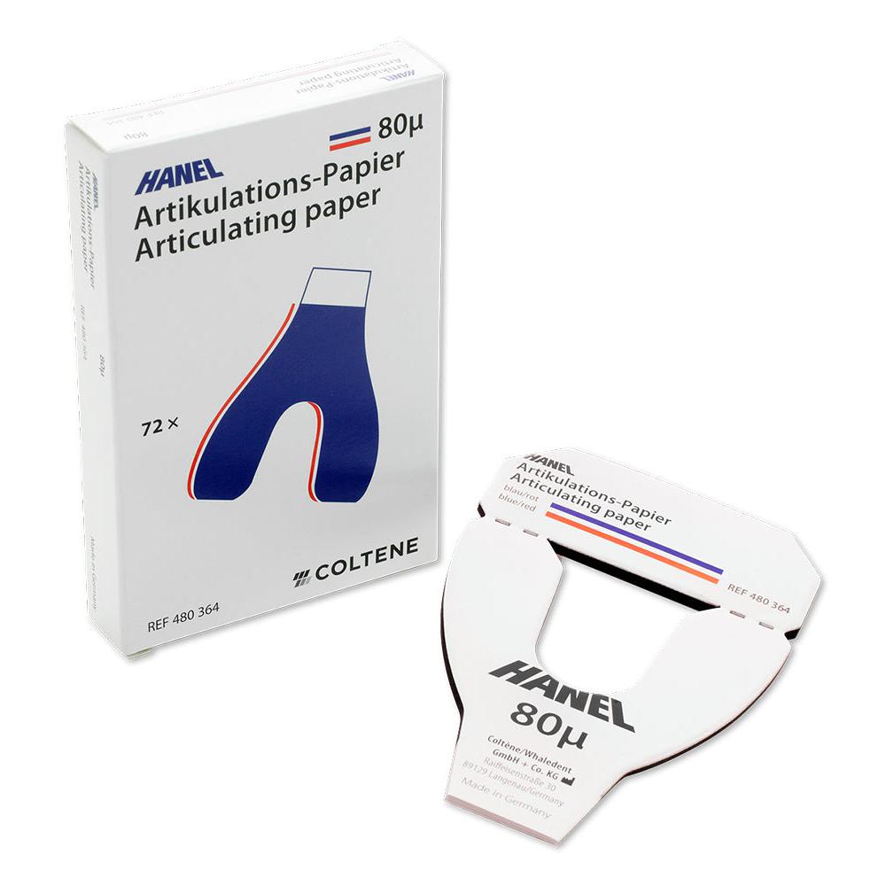 Coltène Hanel Articulatiepapier 80µ U-Vorm Blauw-Rood (72 st.)-Coltene-Sordent