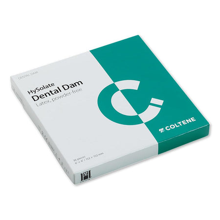 Coltène HySolate Fiesta/Latex/Non-Latex Cofferdam Div. maat + sterkte-Coltene-Latex Groen-152x152 mm - 36 st.-Heavy-Sordent