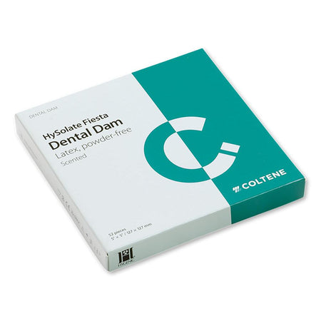 Coltène HySolate Fiesta/Latex/Non-Latex Cofferdam Div. maat + sterkte-Coltene-Fiesta Latex-127x127 mm - 52 st.-Heavy-Sordent