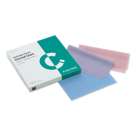 Coltène HySolate Fiesta/Latex/Non-Latex Cofferdam Div. maat + sterkte-Coltene-Fiesta Latex-152x152 mm - 36 st.-Medium-Sordent