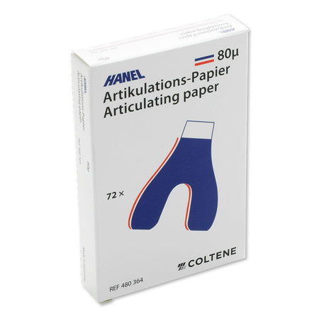 Coltène Hanel Articulatiepapier 80µ U-Vorm Blauw-Rood (72 st.)-Coltene-Sordent