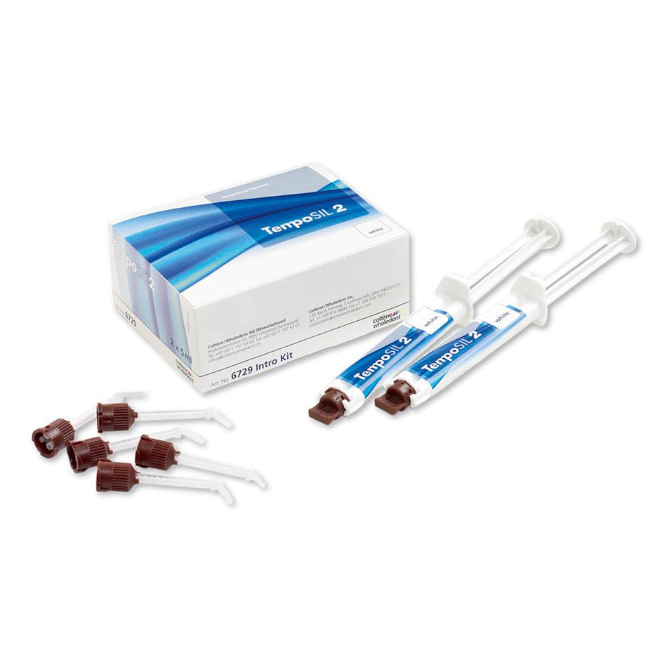 Coltène TempoSIL® 2 Intro Kit - Wit - Tijdelijk Cement (2 x 5 mL)-Coltene-Sordent