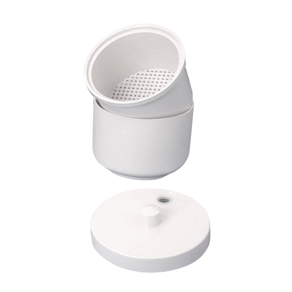 Larident Boren Desinfectiebakje Met Zeef En Deksel Wit-Larident-Sordent