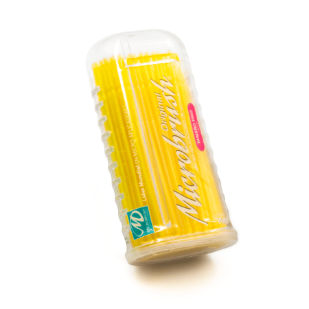 Young Innovations Microbrush Tube Applicators 1.5 mm - Div. Kleuren (4 x 100 st.)-Young Innovations-Fijn Geel-Sordent