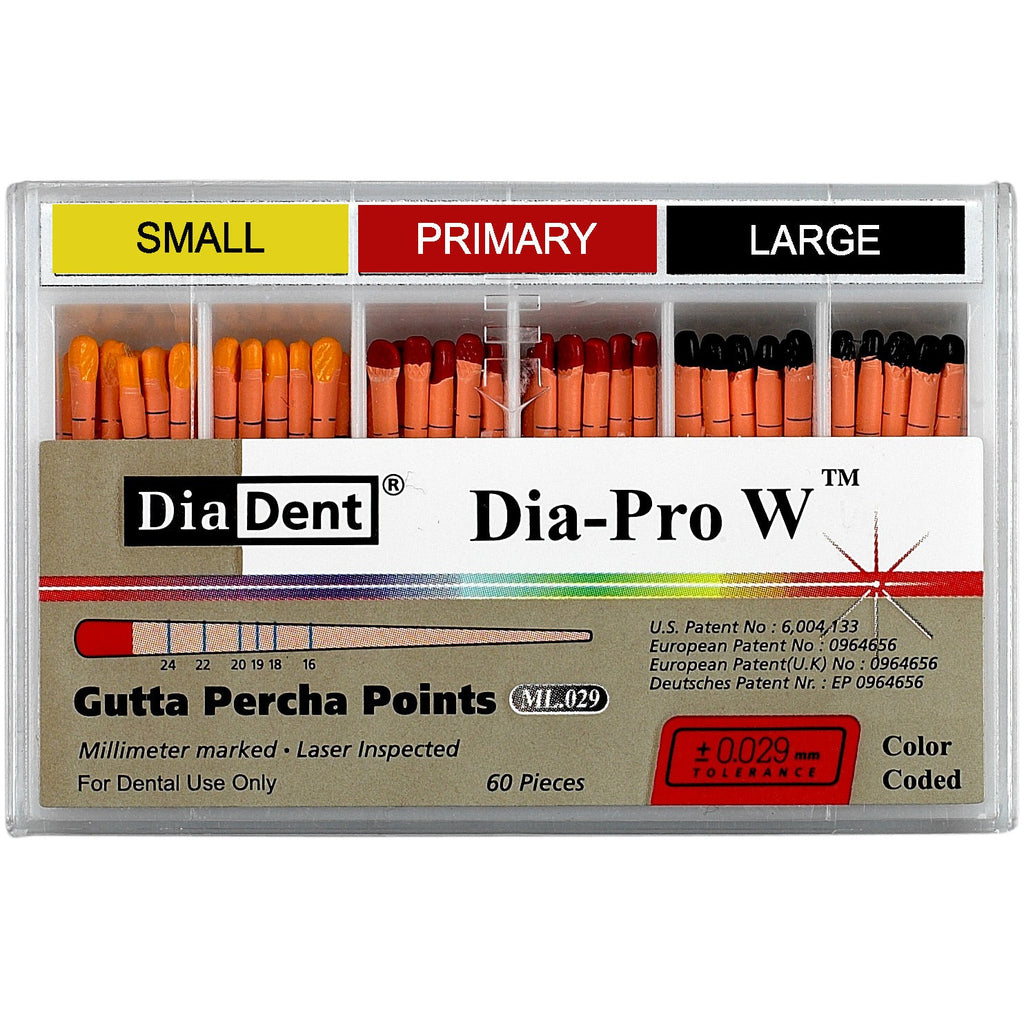 Dia-Pro W (mm-Gemarkeerd) Gutta Percha-DiaDent-Sordent