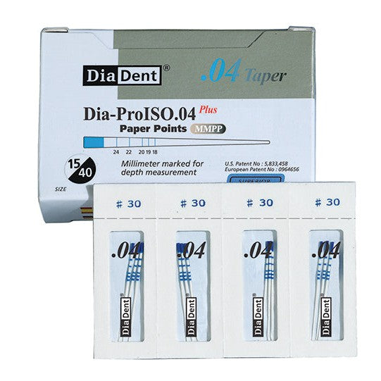 Dia-ProISO GT (mm-Gemarkeerd) Paper Points .04/.06 Taper Steriel-DiaDent-Sordent