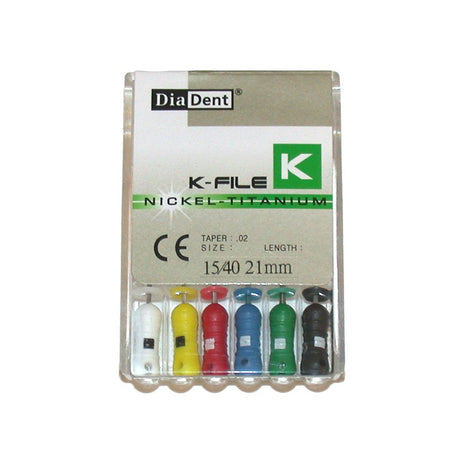 DiaDent NiTi K-Handvijl (.02 - ISO #08-80 - 21/25 mm)-DiaDent-Sordent