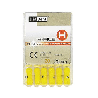 DiaDent NiTi Hedstrom H-Handvijl (.02 - ISO #08-90 - 21/25 mm)-DiaDent-Sordent