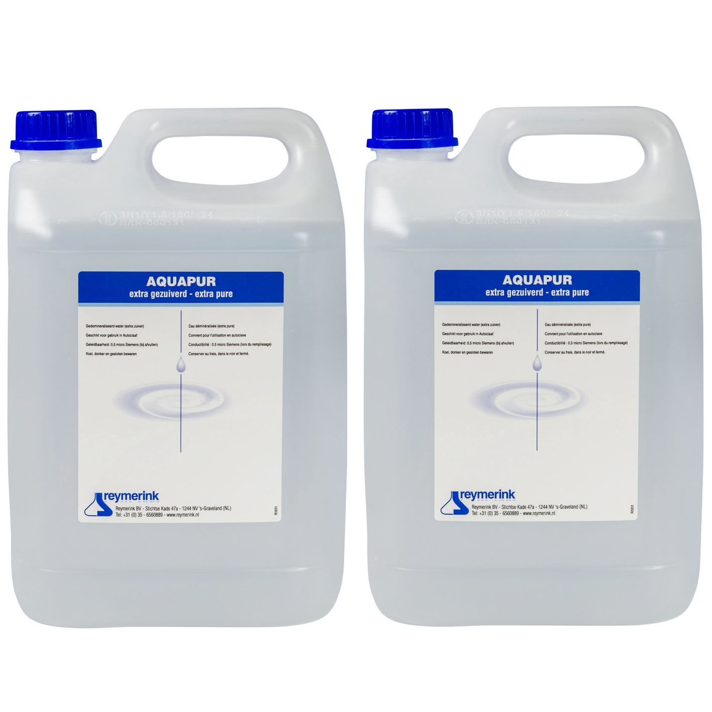 Reymerink Aquapur 0,5 µS (2x5 L)-Desinfectiemiddelen-Reymerink-Sordent