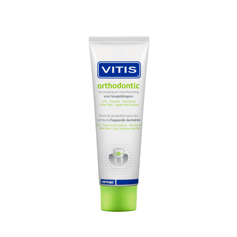 Vitis® Orthodontic Tandpasta tegen tandplaque en cariës (75 mL)-Dentaid-Sordent