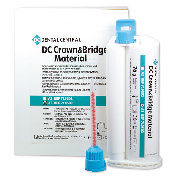 Dental-Central (DC) Crown & Bridge Materiaal A2/A3 + 15 tips (76 g)-Dental-Central (DC)-Sordent